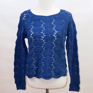 Blue Loft Crocheted Sweater